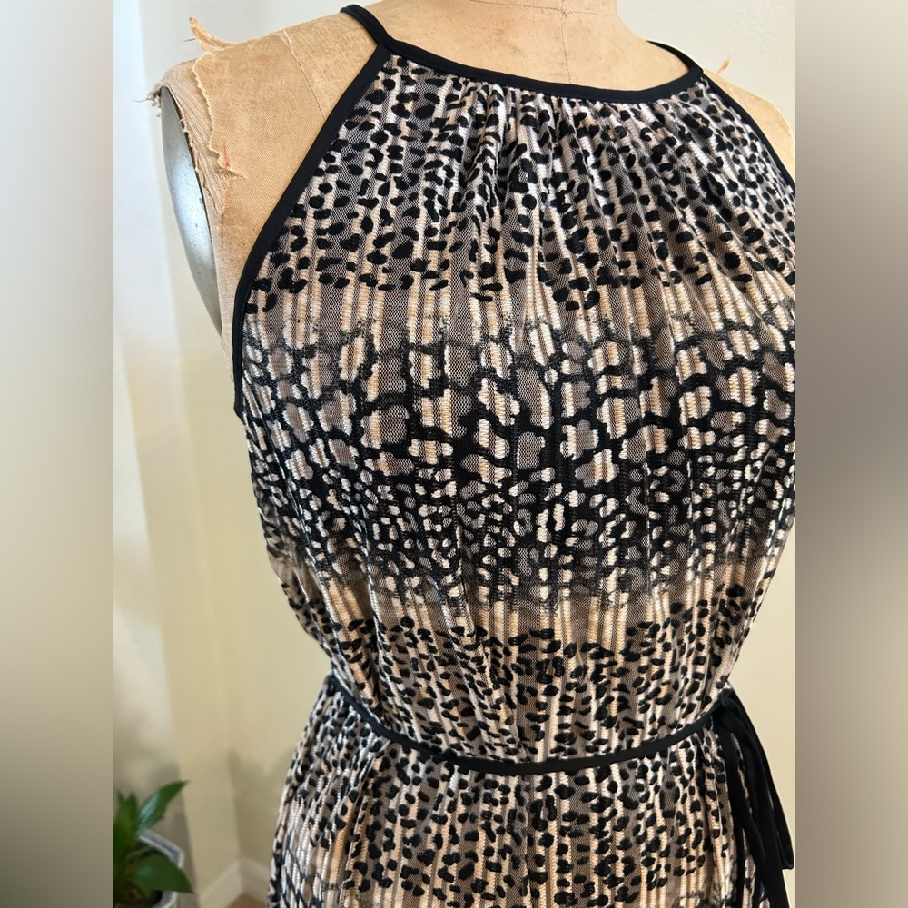 Knit Animal Print Midi Dress by Wisp. Size 12. NWT
